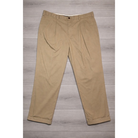 NWOT Lot 3 Eddie Bauer Mens (1)38x31 38x32 Pleated Wrinkle Resistant Chinos NWOT - Picture 6 of 7